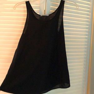 Black Shear Tank Top